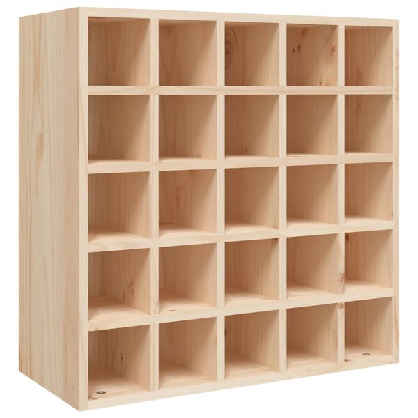 vidaXL Wine Cabinet 22.0x9.8x22.0" Solid Wood Pine