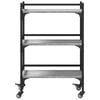 vidaXL Kitchen Trolley Gray Sonoma 19.7"x13.8"x29.7" Engineered Wood
