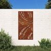 vidaXL Garden Wall Decoration Rusty Corten Steel Large Decorative Inlays
