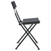 vidaXL Folding Bistro Chair Set of 2 Black