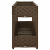 vidaXL Raised Bed Brown Polypropylene 63 in x 15.7 in x 28 in Raised Bed
