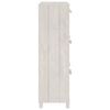 vidaXL Shoe Cabinet White Solid pine wood, MDF, plastic Medium