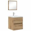 vidaXL Bathroom Cabinet Artisan Oak 16.14 x 15.16 x 17.72 in