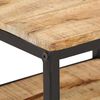 vidaXL Coffee Table Natural wood color Solid rough mango wood, Iron Medium