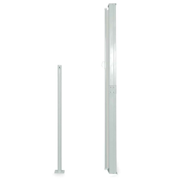 vidaXL Side Awning Green grey, black