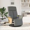 vidaXL Massage Recliner Chair Dark grey 100% polyester, plywood, metal