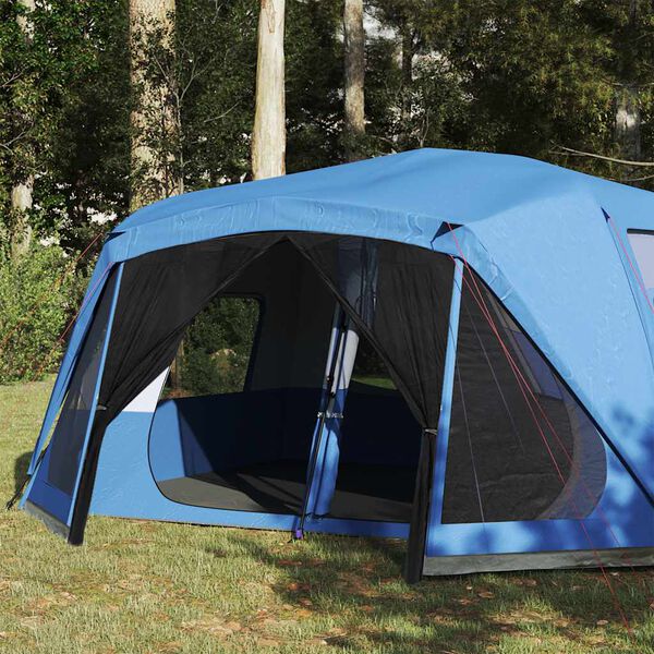 vidaXL Family Tent 10-Person Blue Quick Release Waterproof