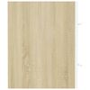 vidaXL Bathroom Furniture Set White and sonoma oak Engineered wood