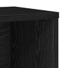 vidaXL Bookcase Black Oak Engineered wood Medium Bookcase Rectangular