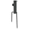 vidaXL Parasol Stand Black Galvanized steel Adjustable diameter
