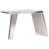 vidaXL Aviator Desk Silver Metal and MDF Medium Industrial