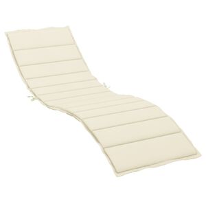 vidaXL Sun Lounger Cushion Cream Oxford fabric (100% polyester)