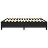 vidaXL Bed Frame Black Faux leather, plywood, engineered wood King
