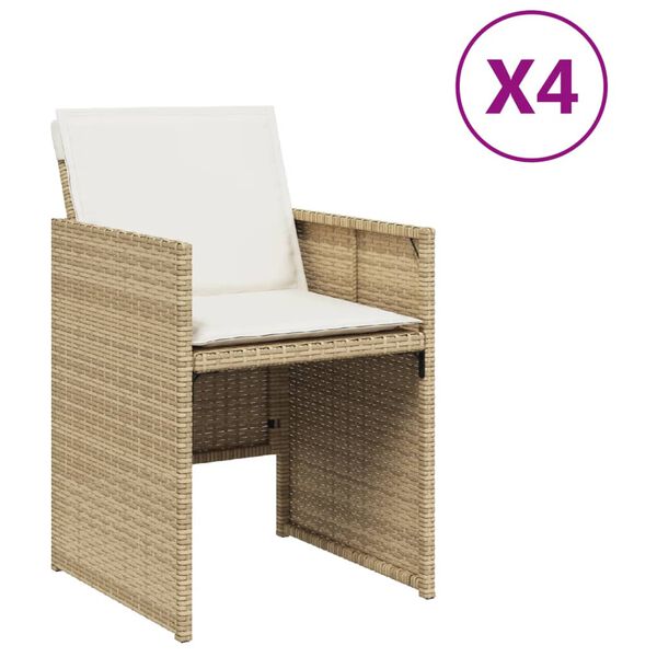 vidaXL Patio Chair Beige, Cream White