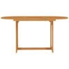 vidaXL Garden Dining Set Warm Teak Fine sanded teak hardwood 7 Piece Set