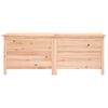 vidaXL Garden Storage Box Natural wood Solid fir wood Large