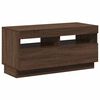 vidaXL TV Cabinet Brown Oak Engineered Wood Medium TV Stand