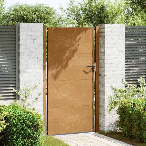 vidaXL Garden Gate 39.4x78.7" Corten Steel