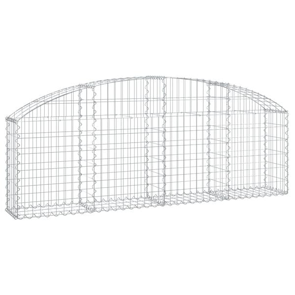 vidaXL Gabion Basket Silver Galvanized Iron Large Durable Gardening