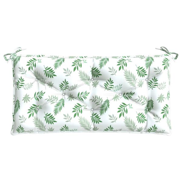 vidaXL Garden Bench Cushion Leaf Pattern Oxford fabric (100% polyester)