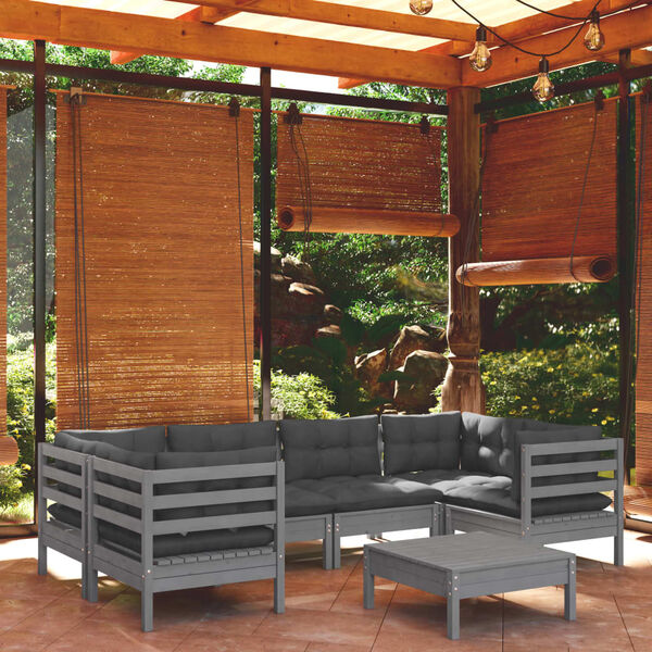 vidaXL Garden Lounge Set Grey, Anthracite