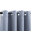 vidaXL Blackout Curtains with Metal Rings 2 pcs Grey 55.1x88.6"