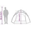 vidaXL Camping Tent Dome 3-Person Gray and Orange Quick Release