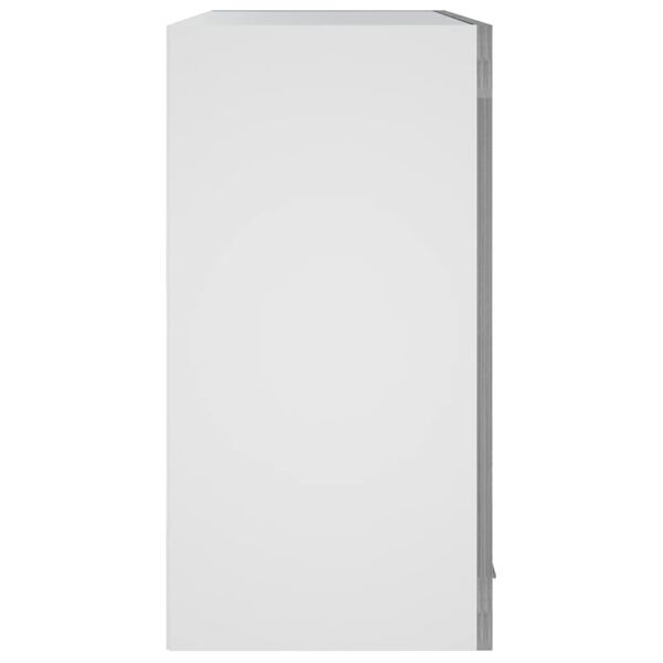vidaXL Hanging Glass Cabinet Grey Sonoma Engineered Wood Medium
