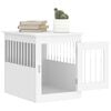 vidaXL Dog Crate Furniture White Engineered wood, steel Medium Dog Crate