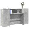 vidaXL Reception Desk Concrete gray Engineered wood 70.9 in