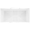 vidaXL Paper Bags 250 pcs with Handles White 21x11x36 cm