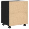 vidaXL File Cabinet Black Oak 17.72 x 14.96 x 21.26 in Engineered Wood