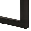 vidaXL Console Table Natural wood and black Solid rough mango wood, metal