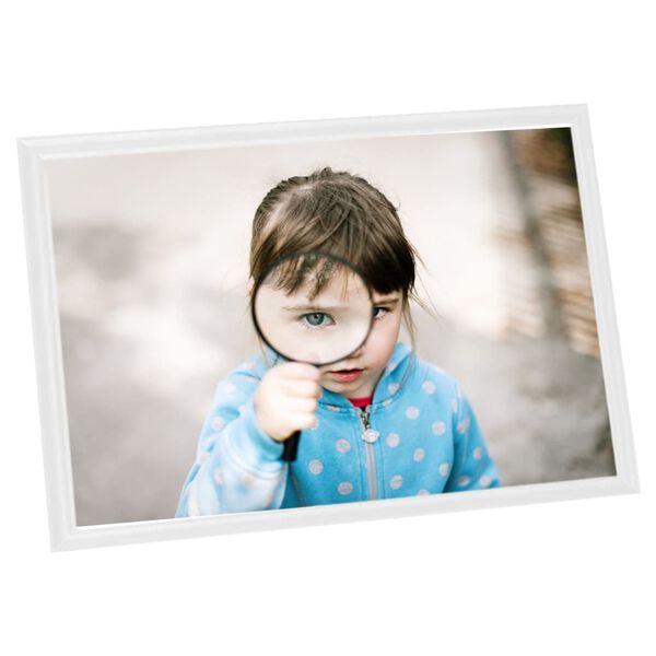 vidaXL Photo Frame Set of 5 White MDF, PS (polystyrene) 5 x 7 in