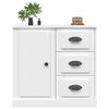 vidaXL Sideboard White Engineered Wood 27.6x14.0x26.6 in Sideboard
