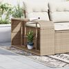 vidaXL Storage Shelf Beige PE rattan, powder-coated steel Medium