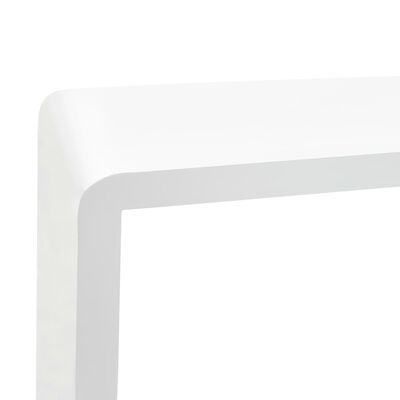 vidaXL Wall Cube Shelves 3 pcs White MDF