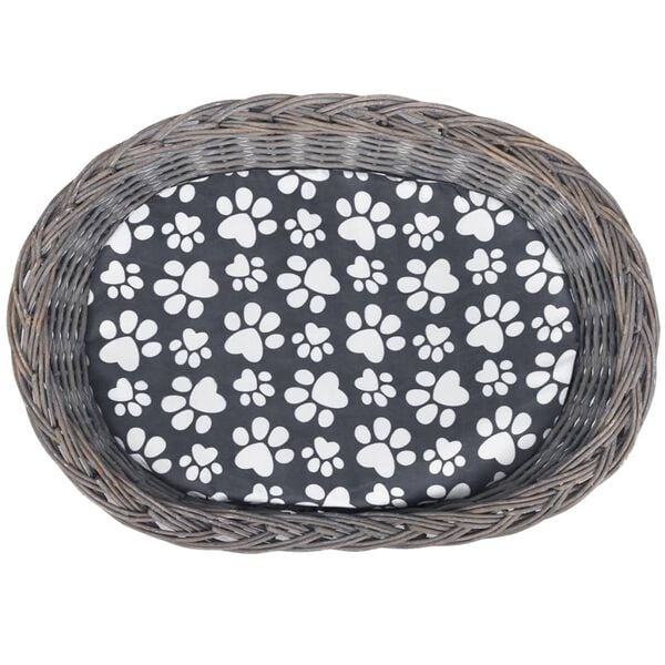 vidaXL Cat House Grey Willow, Polyester Medium Durable Cat House