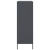 vidaXL Highboard Anthracite Steel 26.8 x 15.4 x 44.5 in Highboard