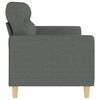 vidaXL 3-seater Sofa Dark Gray Polyester, Metal, Textilene, Foam 3-Seater
