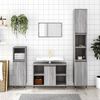 vidaXL Bathroom Furniture Set Grey Sonoma Engineered wood, iron Large