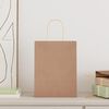 vidaXL Paper Bags 50 pcs with Handles Brown 21x11x28 cm