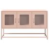 vidaXL TV Cabinet Pink Cold-rolled Steel Small TV Cabinet Rectangular