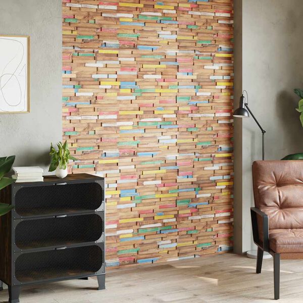 vidaXL Wall Cladding Panels 10 pcs 11.1 ft² Solid Teak Wood