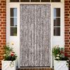 vidaXL Insect Curtain Brown and White 39.4x86.6" Chenille