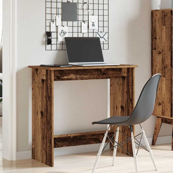 vidaXL Desk Old wood Engineered wood Standard Appealing Design Desk