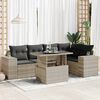 vidaXL Garden Sofa Set Light grey, Dark grey