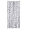 vidaXL Insect Curtain White and Grey 35.4x86.6" Chenille
