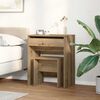 vidaXL Dressing Table with Drawer artisan oak 23.6" x 15.7" x 29.5