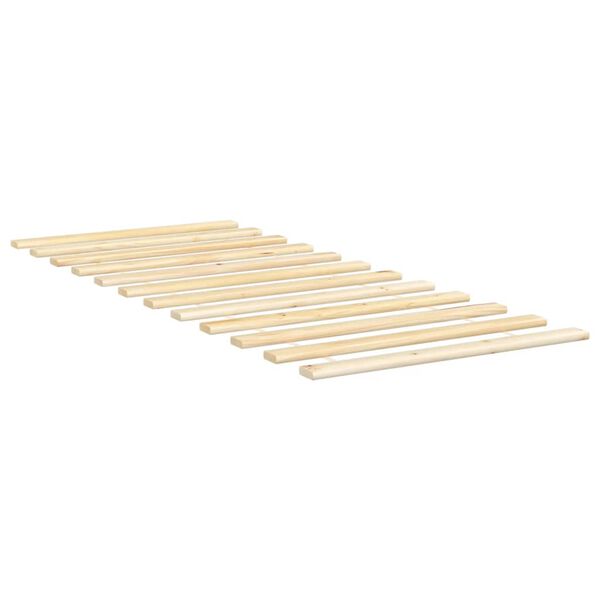vidaXL Bed Slat Natural Pine Solid Pine Wood Single Rollable Bed Slat